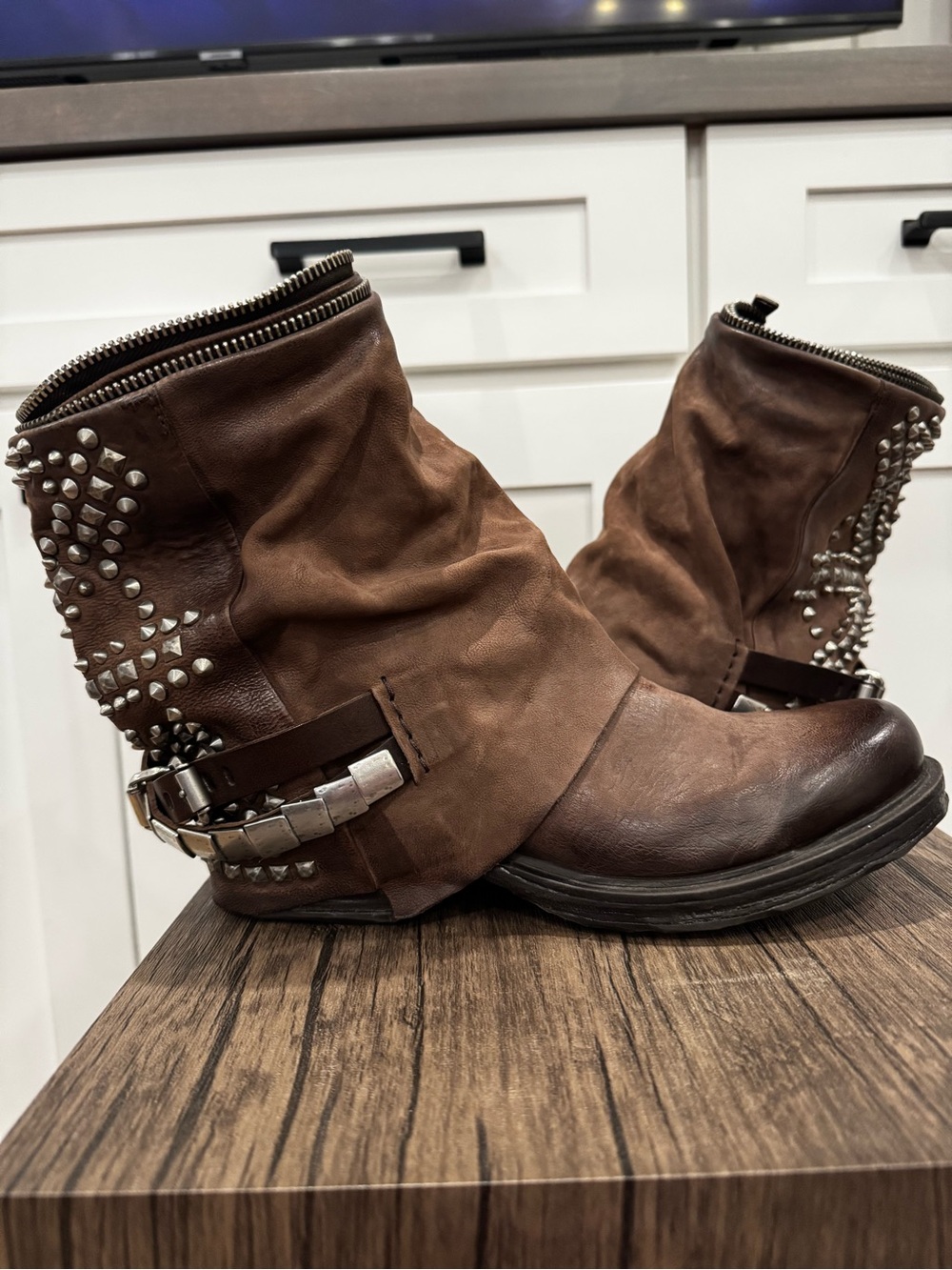 A.S.98 Sid brown size 38 (7.5-8) EUC worn once